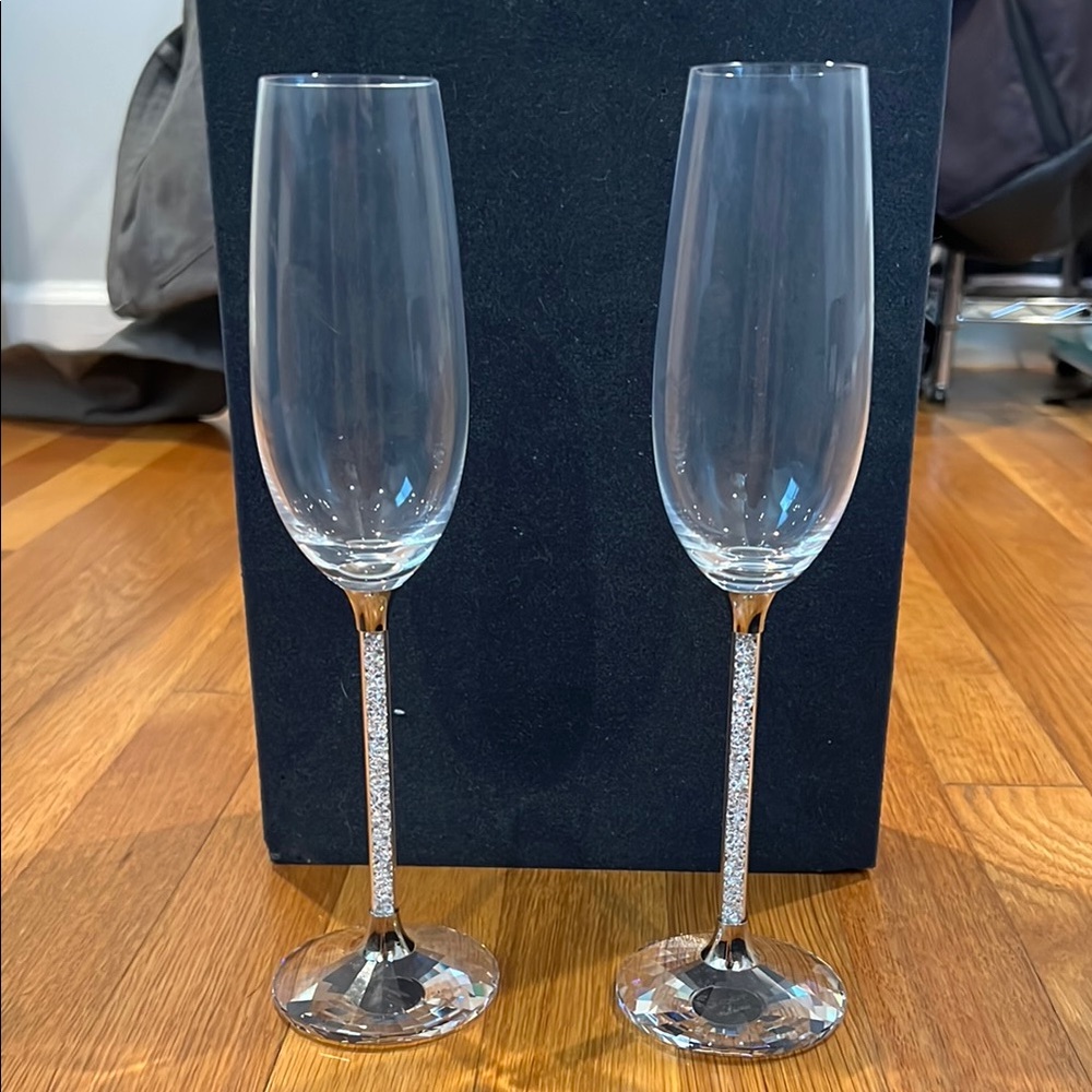 Swarovski Champagne Glasses